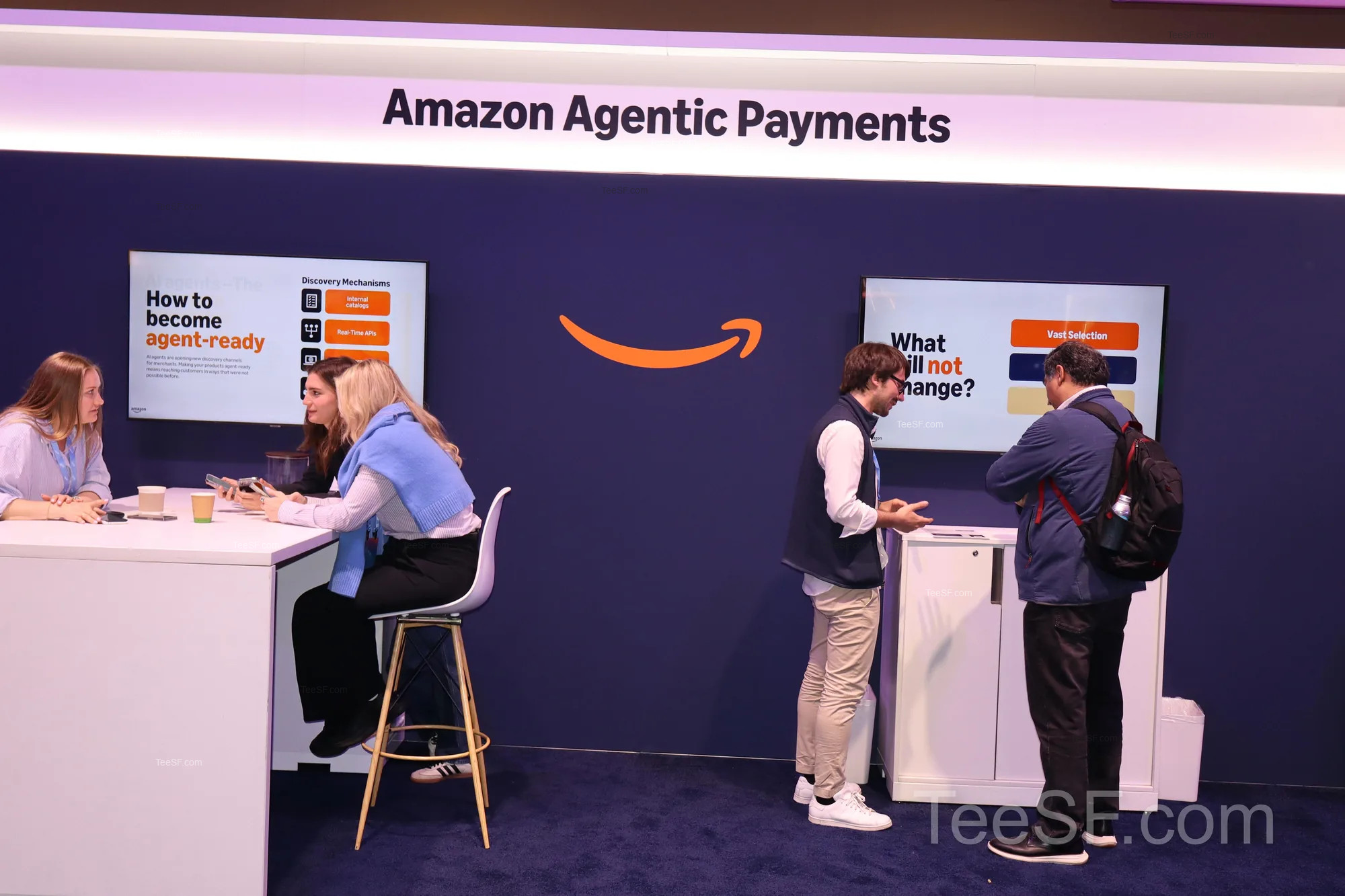 amazon Agentic Payments Sign at Stripe Sessions 2026 in San Francisco.